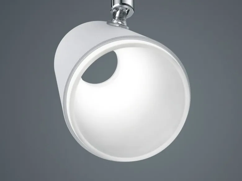 2er SET LED Wandstrahler Weiß 2-flammig mit Schalter, Breite 28cm