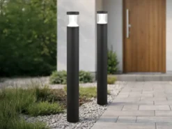 2er Set LED Wegeleuchten Anthrazit zur Reihenschaltung geeignet, Höhe 100cm