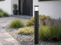 2er Set LED Wegeleuchten Anthrazit zur Reihenschaltung geeignet, Höhe 100cm