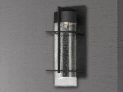 2er Set Moderne LED Außenwandleuchten aus Aluminium, Höhe 41cm