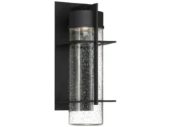 2er Set Moderne LED Außenwandleuchten aus Aluminium, Höhe 41cm