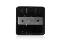 2er Set moderne LED Pollerleuchten aus Aluminium in Schwarz, Höhe 80cm