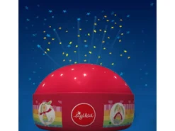 2er Set Nachtlichter Rainbow Rabbit Sternprojektor LED-Farbwechsler 3 Farben