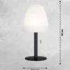 2er SET Outdoor Akku RGB Tischlampen FIUMARA, Höhe 30cm