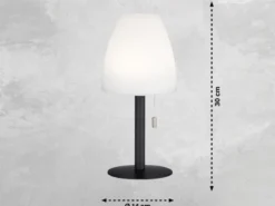 2er SET Outdoor Akku RGB Tischlampen FIUMARA, Höhe 30cm