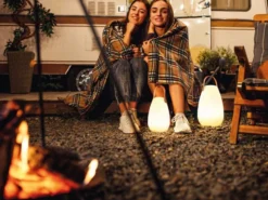 2er SET Outdoor Akku Tischlampen mit RGB & Fernbedienung in 2 Größen