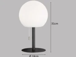 2er SET Outdoor Akku Tischlampen ohne Kabel - dimmbar & RGB Höhe 31cm