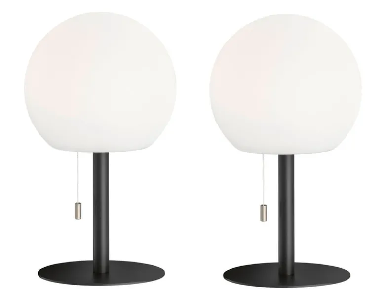 2er SET Outdoor Akku Tischlampen ohne Kabel - dimmbar & RGB Höhe 31cm