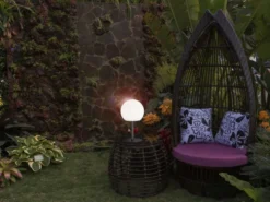 2er SET Outdoor Akku Tischlampen ohne Kabel - dimmbar & RGB Höhe 31cm