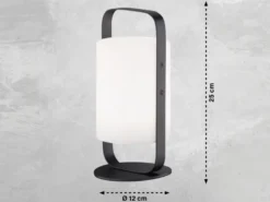 2er SET Outdoor Akku Tischlampen mit Fernbedienung & RGB, Höhe 25cm