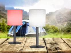 2er SET Outdoor Akku Tischlampen ohne Kabel - dimmbar & RGB - Höhe 30cm