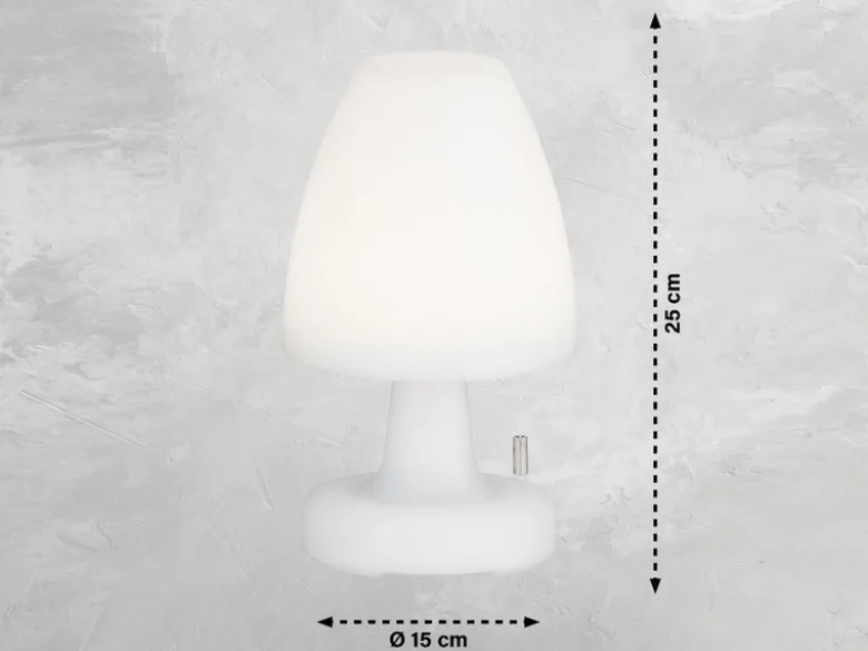 2er SET Outdoor Akku Tischlampen ohne Kabel - dimmbar & RGB - Höhe 25cm