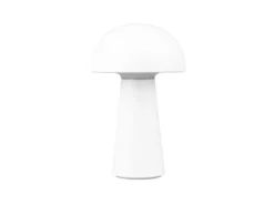 2er SET Outdoor LED Akku Tischleuchten Touch Dimmer, Weiß Höhe 21cm