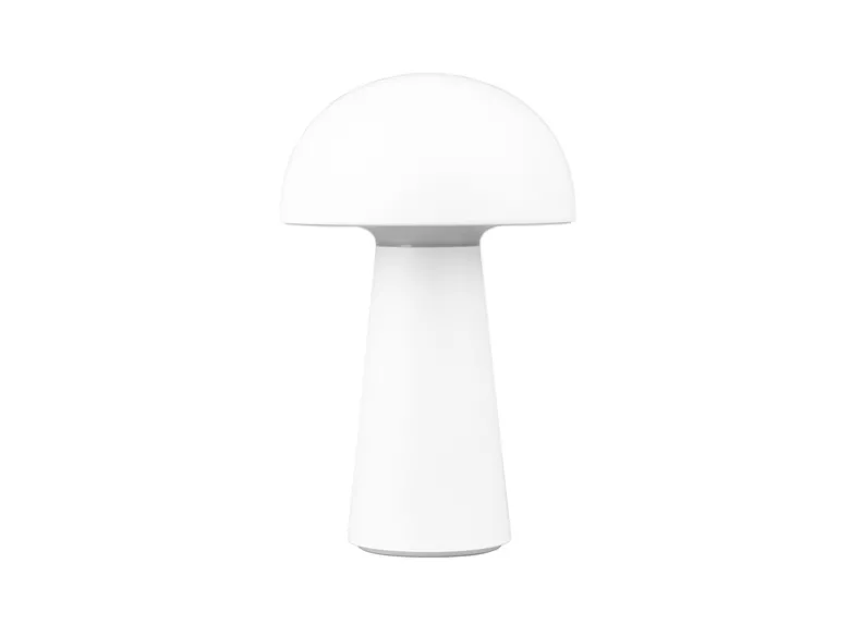 2er SET Outdoor LED Akku Tischleuchten Touch Dimmer, Weiß Höhe 21cm