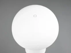 2er SET Outdoor LED Akku Tischleuchten Touch Dimmer, Weiß Höhe 21cm