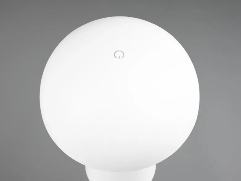 2er SET Outdoor LED Akku Tischleuchten Touch Dimmer, Weiß Höhe 21cm