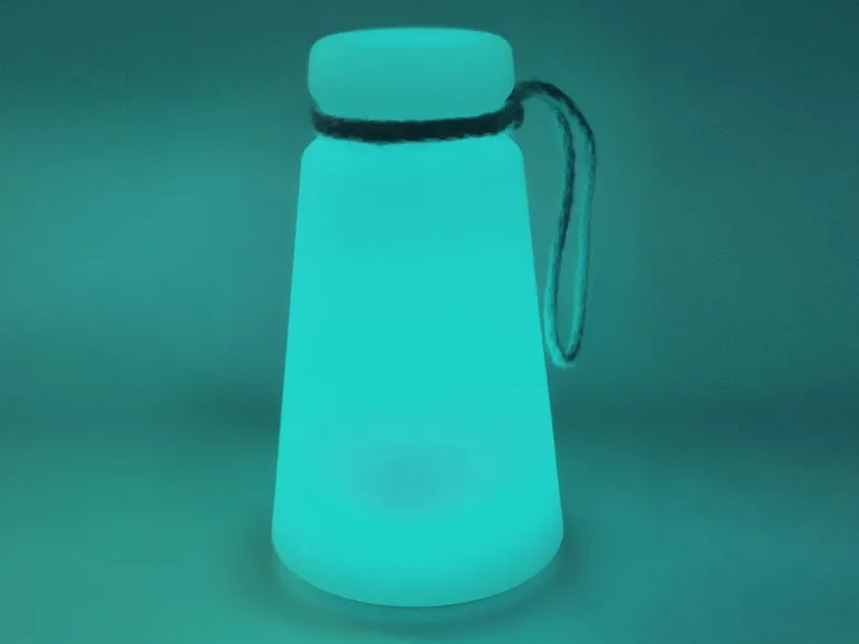 2er SET Outdoor Tischlampen mit Fernbedienung dimmbar & RGB, Höhe 20cm