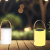 2er SET Outdoor Tischleuchten 24cm mit Fernbedienung & RGB - Solar & USB
