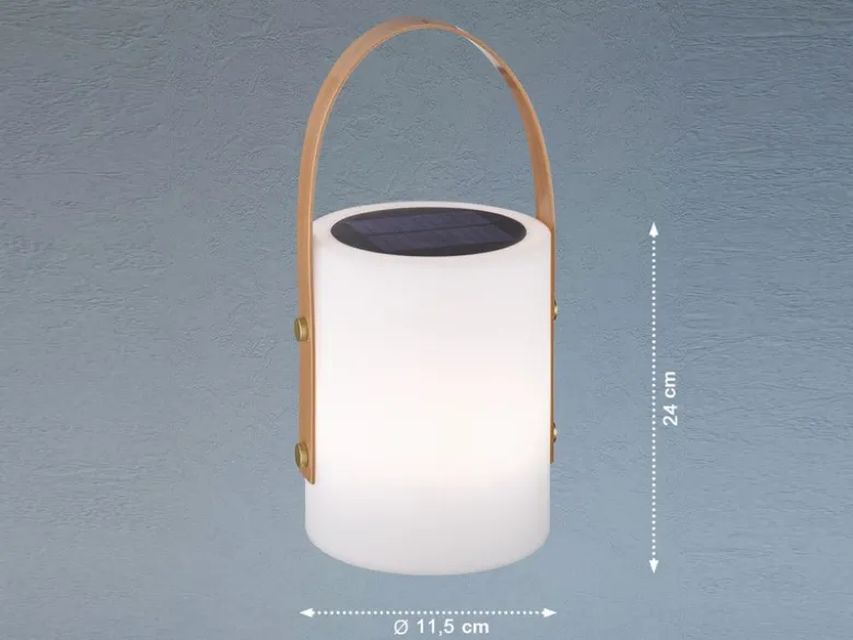 2er SET Outdoor Tischleuchten 24cm mit Fernbedienung & RGB - Solar & USB