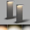 2er SET Pollerleuchte Aluminium Anthrazit zur Reihenschaltung geeignet Höhe 50cm