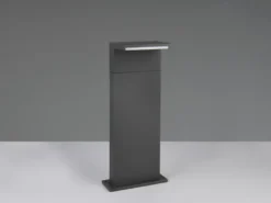 2er SET Pollerleuchte Aluminium Anthrazit zur Reihenschaltung geeignet Höhe 50cm