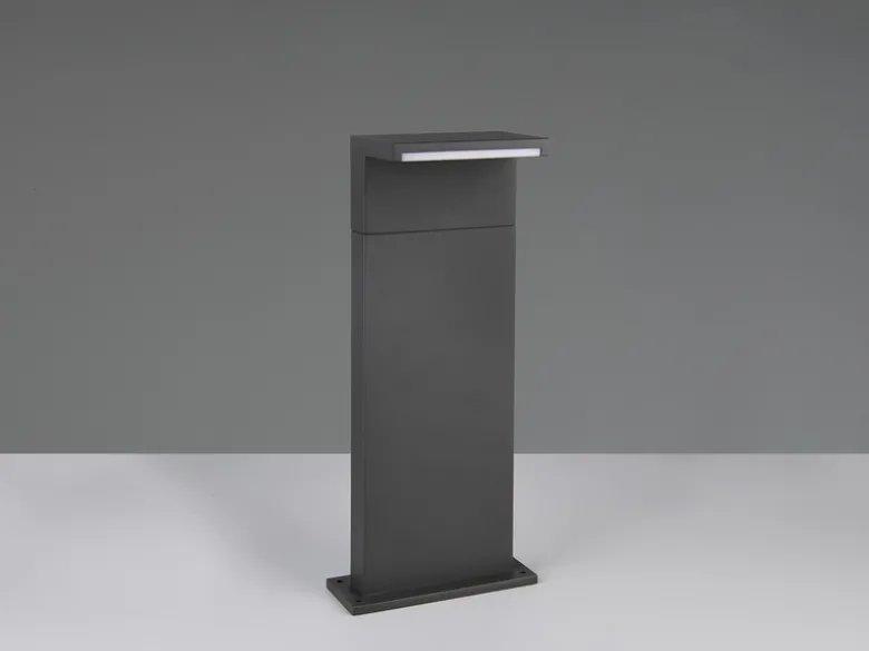 2er SET Pollerleuchte Aluminium Anthrazit zur Reihenschaltung geeignet Höhe 50cm