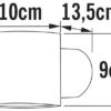 2er-Set Runde Wandleuchten MODENA weiß, Up-/Down-Light, GU9, Höhe 9 cm, IP44