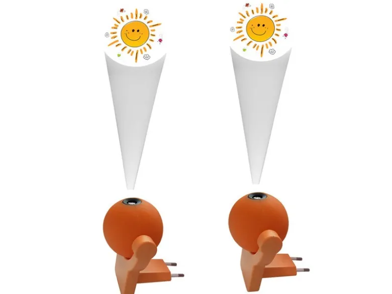 2er Set schwenkbare LED-Nachtlichter SUNNY Farbwechlser Dämmerungssensor