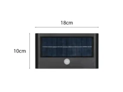 2er SET Solar Außenwandleuchten auch per USB aufladbar mit Bewegungsmelder