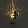 2er Set Solar Gartenstecker Windspiel mit Erdspieß in Silber-Grau, Höhe 50cm