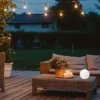 2er SET Solar Outdoor Kugelleuchten Ø 18cm mit RGB Farbwechsel