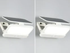 2er SET Solarstrahler außen mit Bewegungsmelder, Breite 14cm