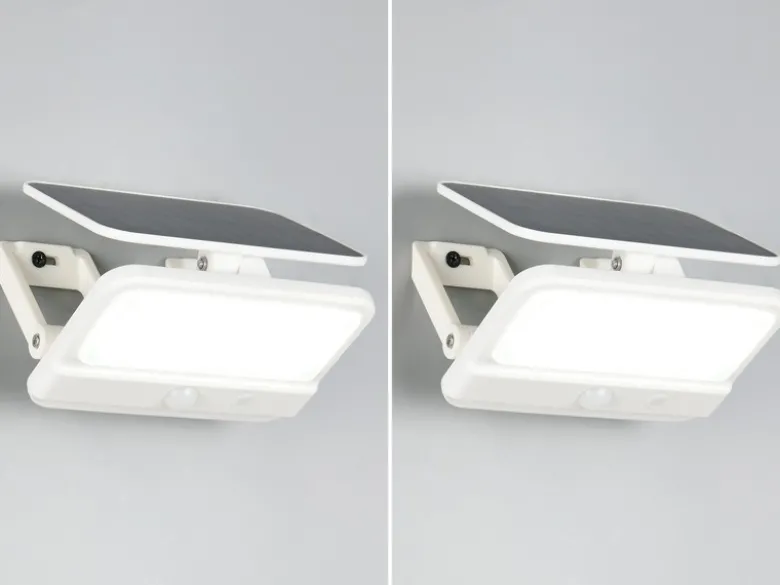 2er SET Solarstrahler außen mit Bewegungsmelder, Breite 14cm