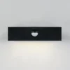 2er-Set Solar Wandleuchte außen mit Bewegungsmelder für Balkon wetterfest B 14cm
