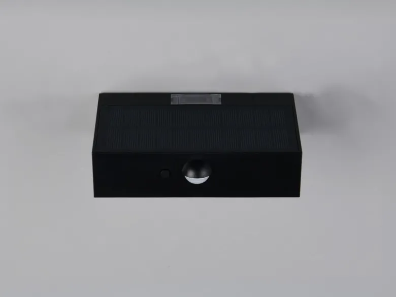 2er-Set Solar Wandleuchte außen mit Bewegungsmelder für Balkon wetterfest B 14cm