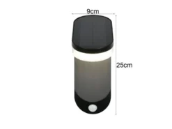 2er SET Solar Wandleuchte mit Bewegungsmelder & dezentem Dauerlicht