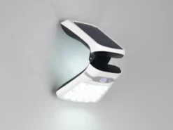 2er SET Solar Wandleuchten mit Bewegungsmelder & dezentem Dauerlicht