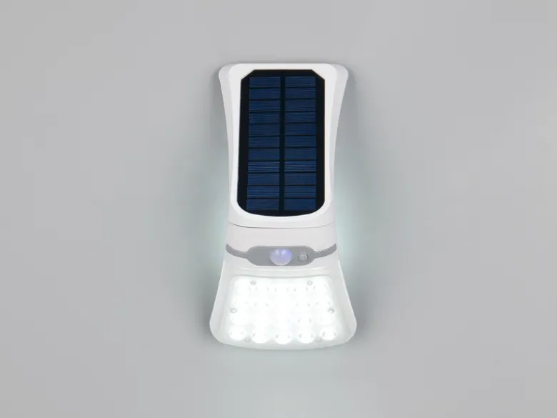 2er SET Solar Wandleuchten mit Bewegungsmelder & dezentem Dauerlicht