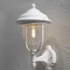 2er-Set stehende Wandleuchten PARMA, Aluminium weiß, E27, IP43