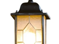 2er-Set stehende Wandleuchten MILANO, E27, Bleikristalloptik, IP43