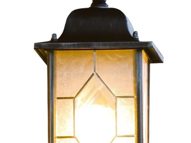 2er-Set stehende Wandleuchten MILANO, E27, Bleikristalloptik, IP43