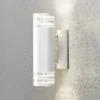 2er-Set Up-Down Wandleuchte MODENA Aluminium weiß, GU10, Höhe 28,5 cm, IP44