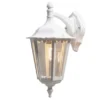2er-Set Wandleuchten FIRENZE, sechsstrebig, E27, Aluminium weiß