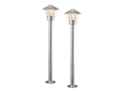 2er Set Wegeleuchten MODENA 98cm hoch, Beleuchtung Garten / Terrasse