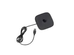 2er Set Wiederaufladbare LED Outdoor Tischleuchten dimmbar in Schwarz, Höhe 25cm