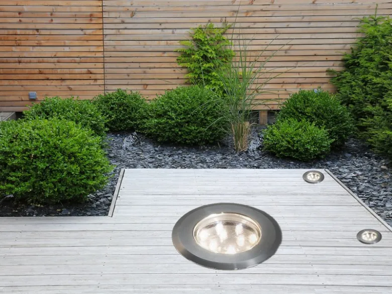 Erweiterungs 3er SET Mini LED Bodeneinbauspots Edelstahl/Glas Ø7cm IP44