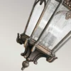 Extra große antike LED Hängelaterne Aluminium Bronzefarbig, Ø 43cm