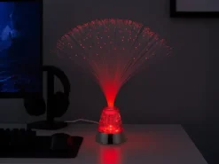 Faserlampe PUNK mit RGB Farbwechsel, auch Batteriebetrieb geeignet, Höhe 31,5cm