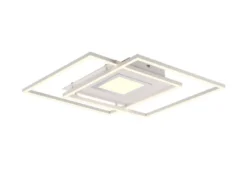 Flache Deckenleuchte VIA mit Fernbedienung Weiß, Breite 50cm