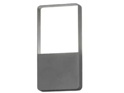 Flache LED Außenleuchte Aluminium in Anthrazit 6W IP54 Wandlampe Außenbereich